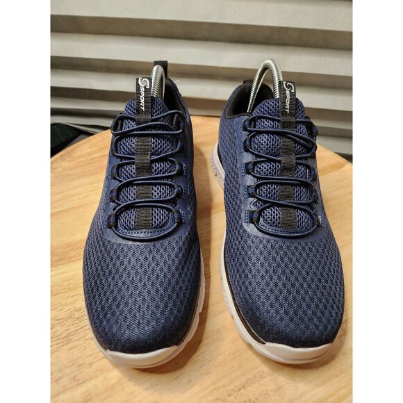 S Sport by Skechers Men’s Size 8 Wide Slip-On Shoes – Blue Memory Foam - Picture 7 of 9